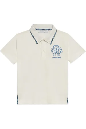 Roberto Cavalli Polo con logo bordado