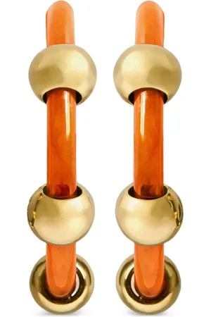 La DoubleJ Pendientes de aro con apliques