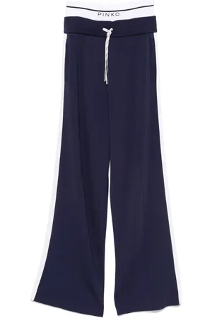 Pinko Pantalones de chándal con logo en la cinturilla