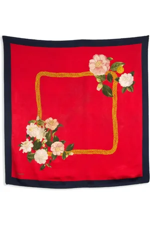 CHANEL Fular con motivo floral 2000