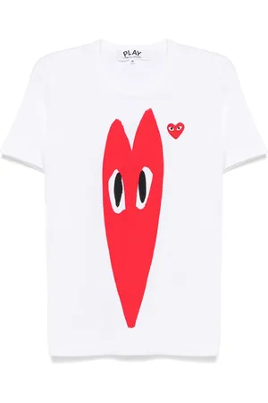 Comme des Garçons Camiseta con logo en contraste