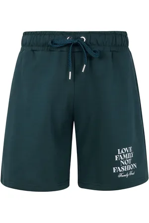 Family First Bermudas con eslogan estampado