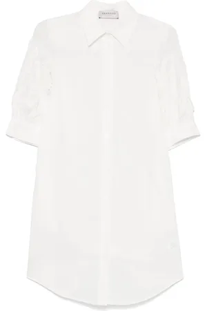 Ermanno Firenze Vestido corto con paneles de encaje