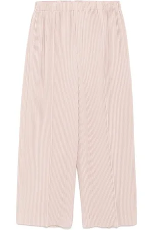 Issey Miyake Pantalones capri con pinzas