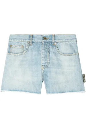 OFF-WHITE Pantalones vaqueros cortos deshilachados