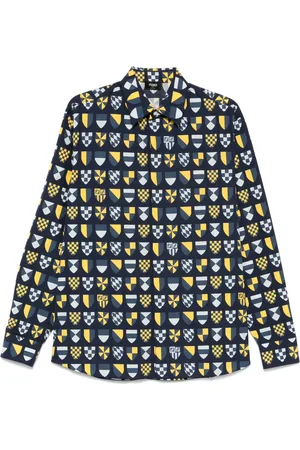 Fendi Camisa con estampado multicolor de algodón