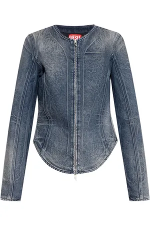 Diesel Chaqueta vaquera con cremallera