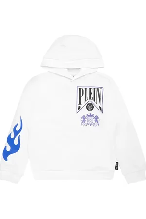 Philipp Plein Sudadera Strass Flame Racing con capucha