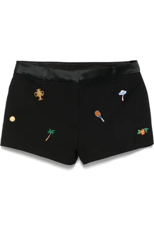 Casablanca Pantalones cortos de vestir con motivo bordado