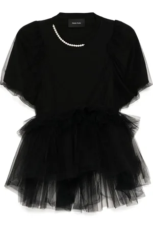 Simone Rocha Camiseta con tutú en el dobladillo