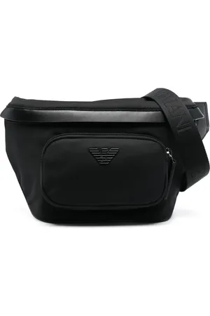 Emporio Armani Riñonera con placa del logo