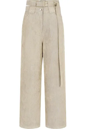 Studio Tomboy Pantalones de pana con pinzas