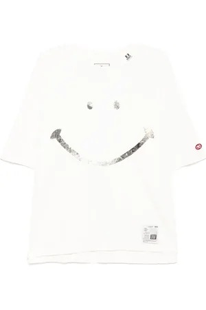 Maison Mihara Yasuhiro Camiseta con estampado Smily Face