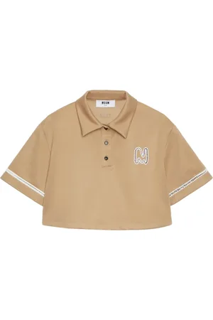 Msgm Polo con logo estampado