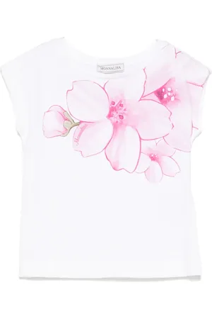MONNALISA Camiseta con estampado floral