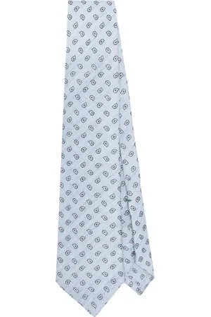 LUIGI BORRELLI NAPOLI Corbata con estampado de cachemira en jacquard