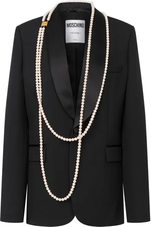 Moschino Blazer con perlas artificiales