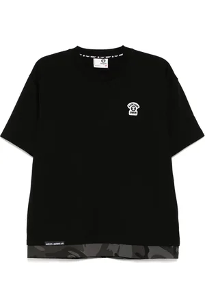 A Bathing Ape Camiseta con logo y luna