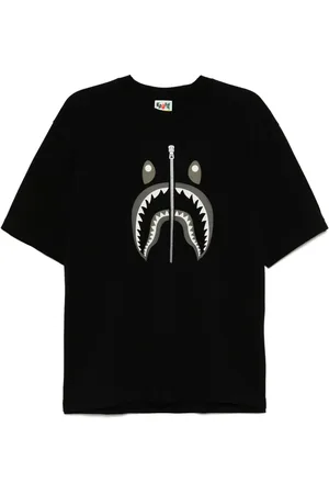 A Bathing Ape Camiseta con motivo de tiburón