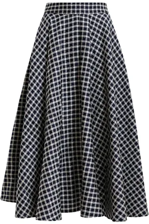 Essentiel Antwerp Falda acampanada a cuadros