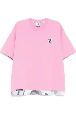 A Bathing Ape Camiseta con logo y luna
