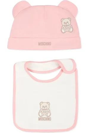 Moschino Set de babero y gorro Teddy Bear