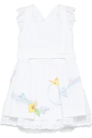 Lapin House Vestido con estampado de mariposas