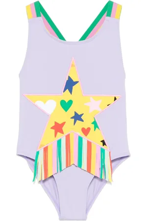Stella McCartney Bañador con estrella y flecos