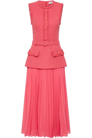 Rebecca Vallance Vestido midi plisado