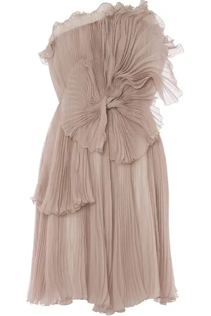 Alberta Ferretti Vestido corto plisado