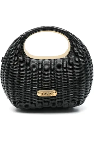 SACAI Bolso mini con placa del logo