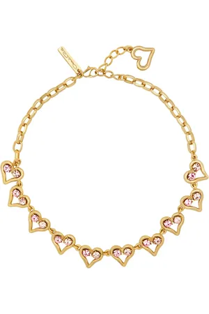 Oscar de la Renta Collar con corazón con detalles de cristal
