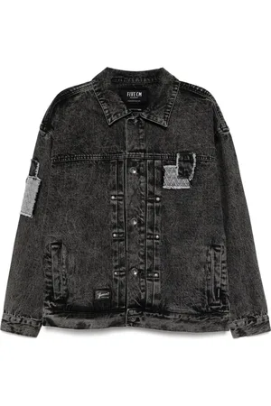 FIVE CM Chaqueta vaquera con diseño patchwork