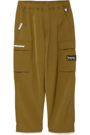 A Bathing Ape Pantalones cargo con logo Moonface