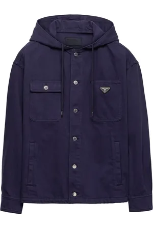 Prada Camisa con logo triangular esmaltado