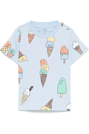 Stella McCartney Camiseta con helado estampado
