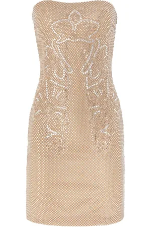 GENNY Vestido corto con detalle de cristales