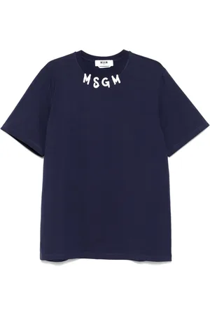 Msgm Camiseta con logo estampado