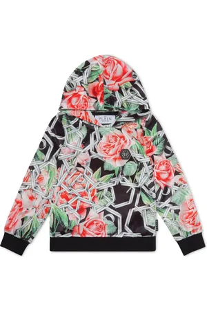 Philipp Plein Sudadera Roses con capucha