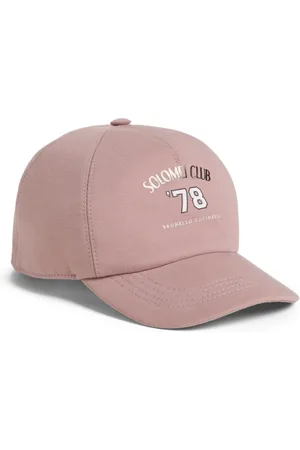 Brunello Cucinelli Gorra liviana con estampado gráfico