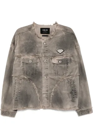 FIVE CM Chaqueta vaquera con parche del logo