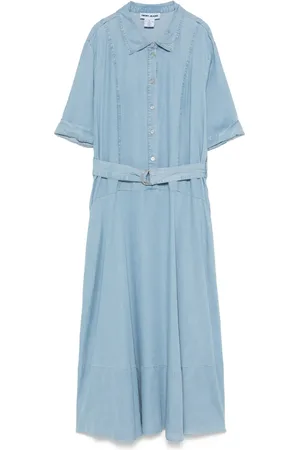 DKNY Vestido midi con cintura caída