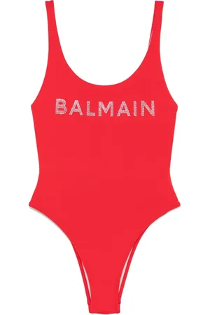 Balmain Bañador con aplique del logo