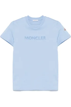 Moncler Camiseta de algodón con logo bordado
