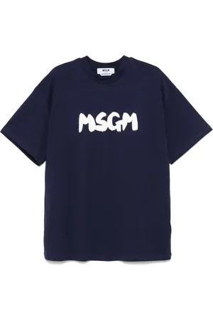 Msgm Camiseta con logo estampado