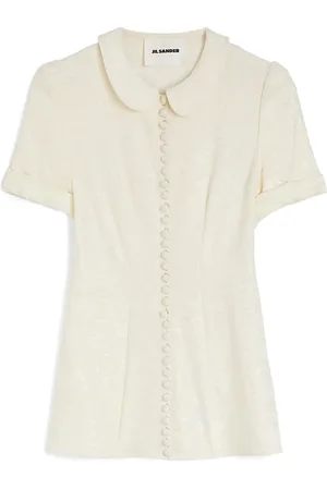 Jil Sander Camisa con motivo floral en jacquard