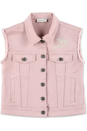 Golden Goose Chaleco vaquero con logo bordado