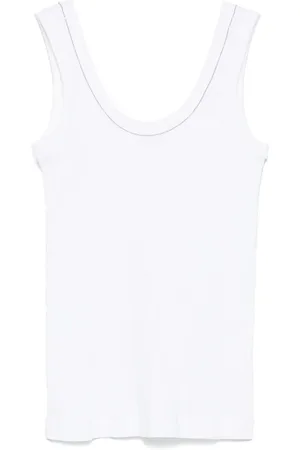 Brunello Cucinelli Top de canalé