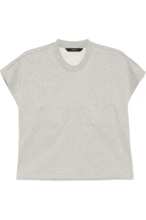 pushBUTTON Top sin mangas con costura en forma de sujetador