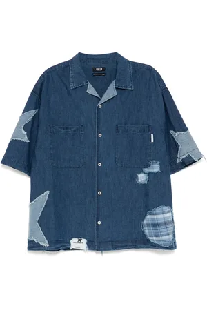 FIVE CM Camisa con diseño patchwork